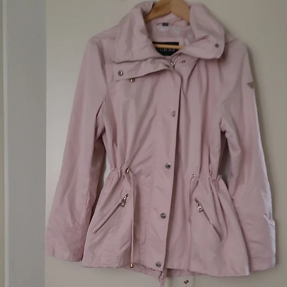 GUESS Light Pink Utility Jacket - Picture 2 of 4